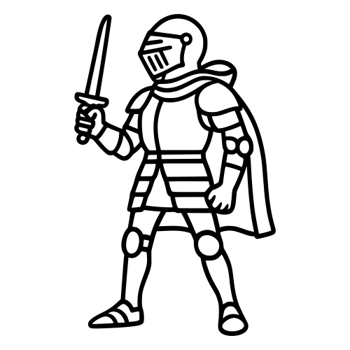 Retro Knight - Digital File - XCS Friendly Digital My Custom Designs PDF