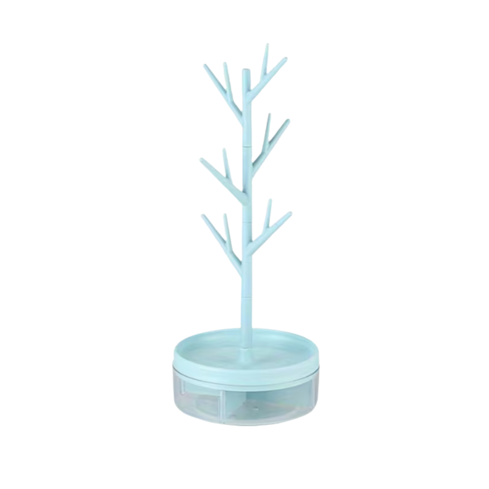Rotating Branch Jewelry Organizer Stand - Seller Supplies My Custom Designs Blue