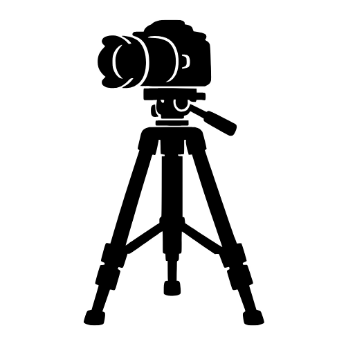 Camera Tripod Silhouette - Vector Graphics - Digital File Digital My Custom Designs PDF