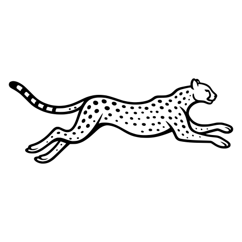 Running Cheetah - Digital File - XCS Friendly Digital My Custom Designs PDF