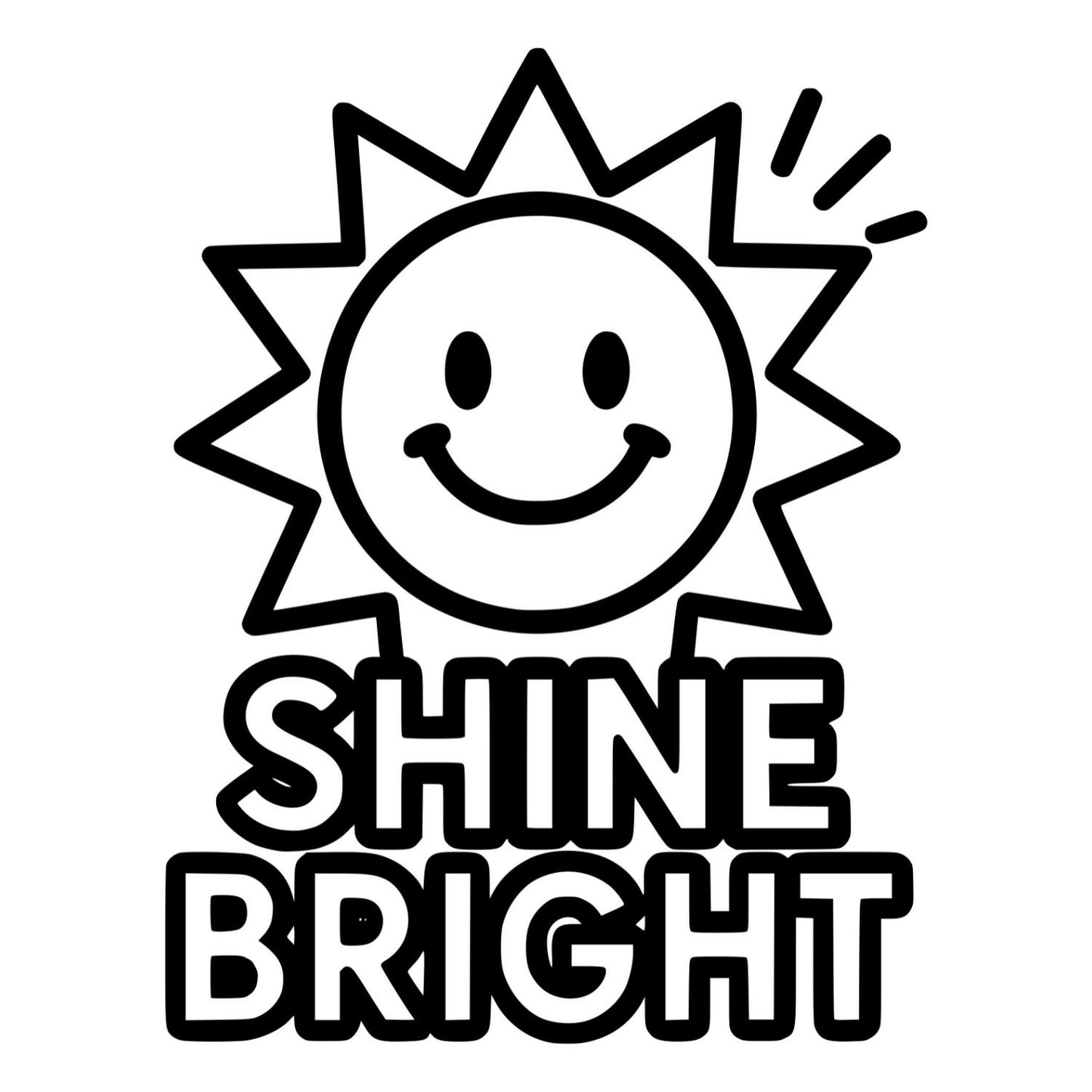 Shine Bright - Digital File - XCS Friendly Digital My Custom Designs PNG