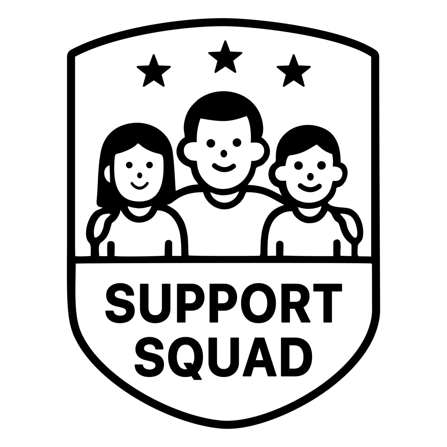 Support Squad Badge - Digital File - XCS Friendly Digital My Custom Designs PNG