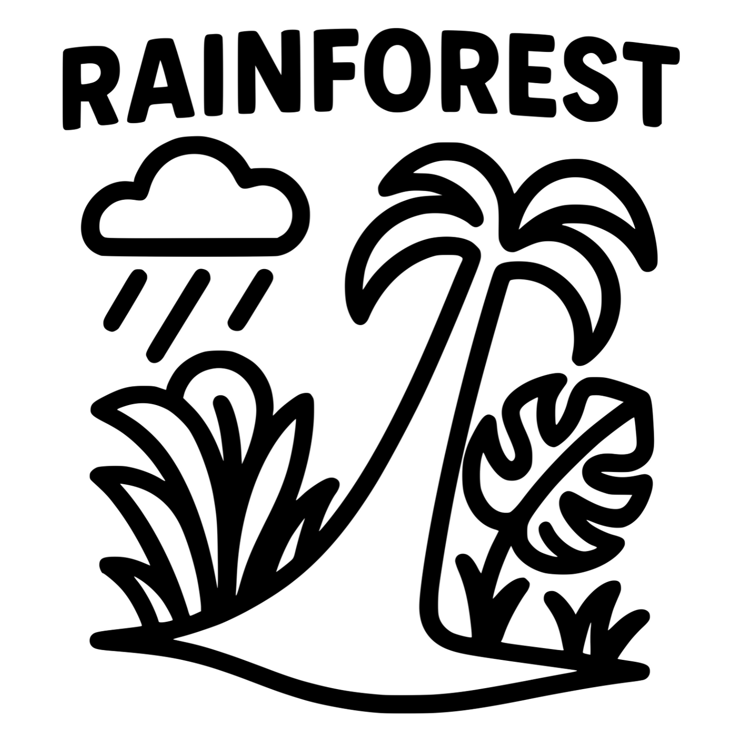 Rainforest Design - Digital File - XCS Friendly Digital My Custom Designs PNG
