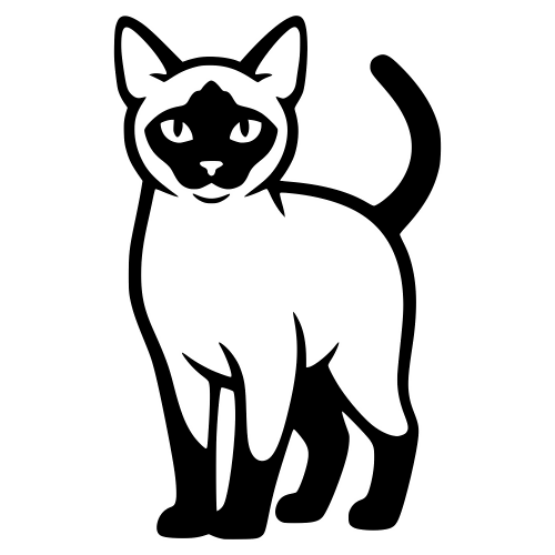 Siamese Cat - Digital File - XCS Friendly Digital My Custom Designs PDF