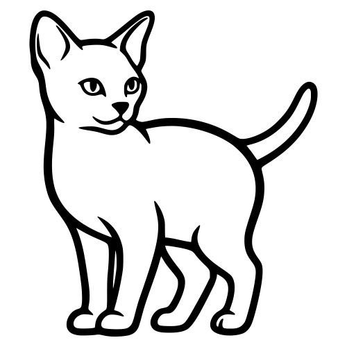 Singapura Small Cat - Digital File - XCS Friendly Digital My Custom Designs PDF