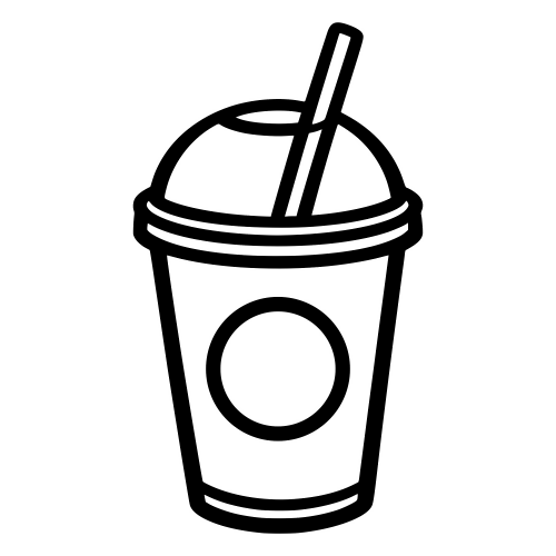 Smoothie Cup Outline - Digital File - XCS Friendly Digital My Custom Designs PDF