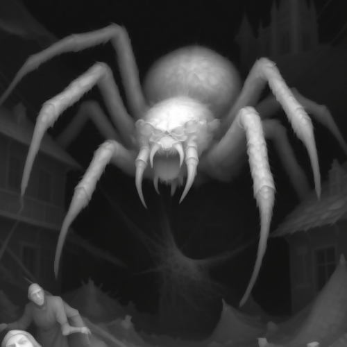 Spider Town Depth Map - Digital File Digital My Custom Designs ZIP File