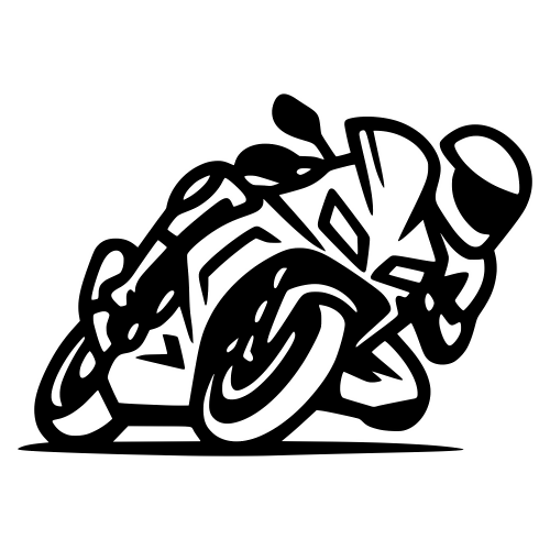 Sport Bike Leaned Over - Digital File - XCS Friendly Digital My Custom Designs PDF