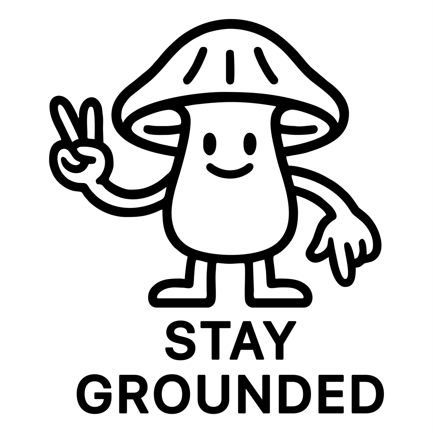 Stay Grounded - Digital File - XCS Friendly Digital My Custom Designs PNG