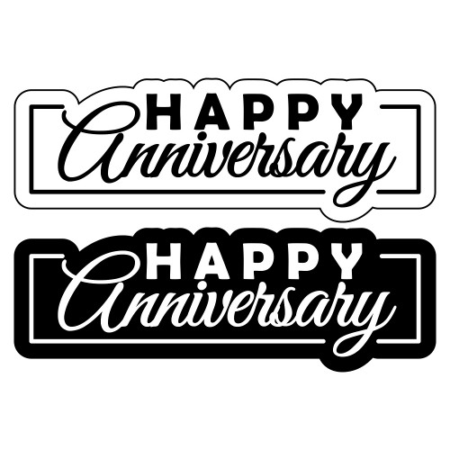 Happy Anniversary - Digital File - XCS Friendly Digital My Custom Designs PDF