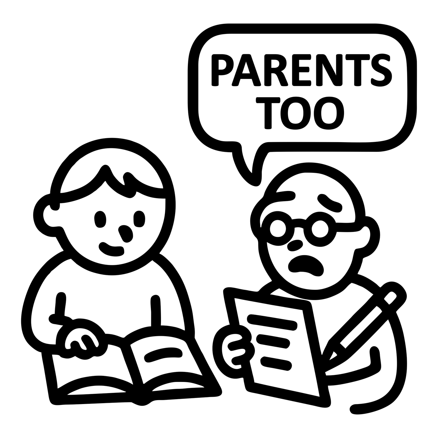 Funny Homework Parents Too - Digital File - XCS Friendly Tumbler My Custom Designs PNG