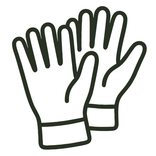 Safety Gloves Icon - Vector Graphics - Digital File