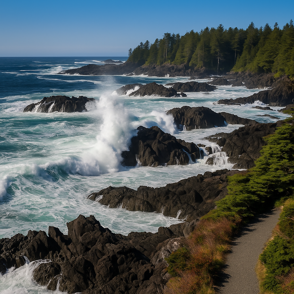 Wild Pacific Trail - Vancouver Island-Vancouver Island - British Columbia Canada - Rendered - Digital File Digital My Custom Designs PDF