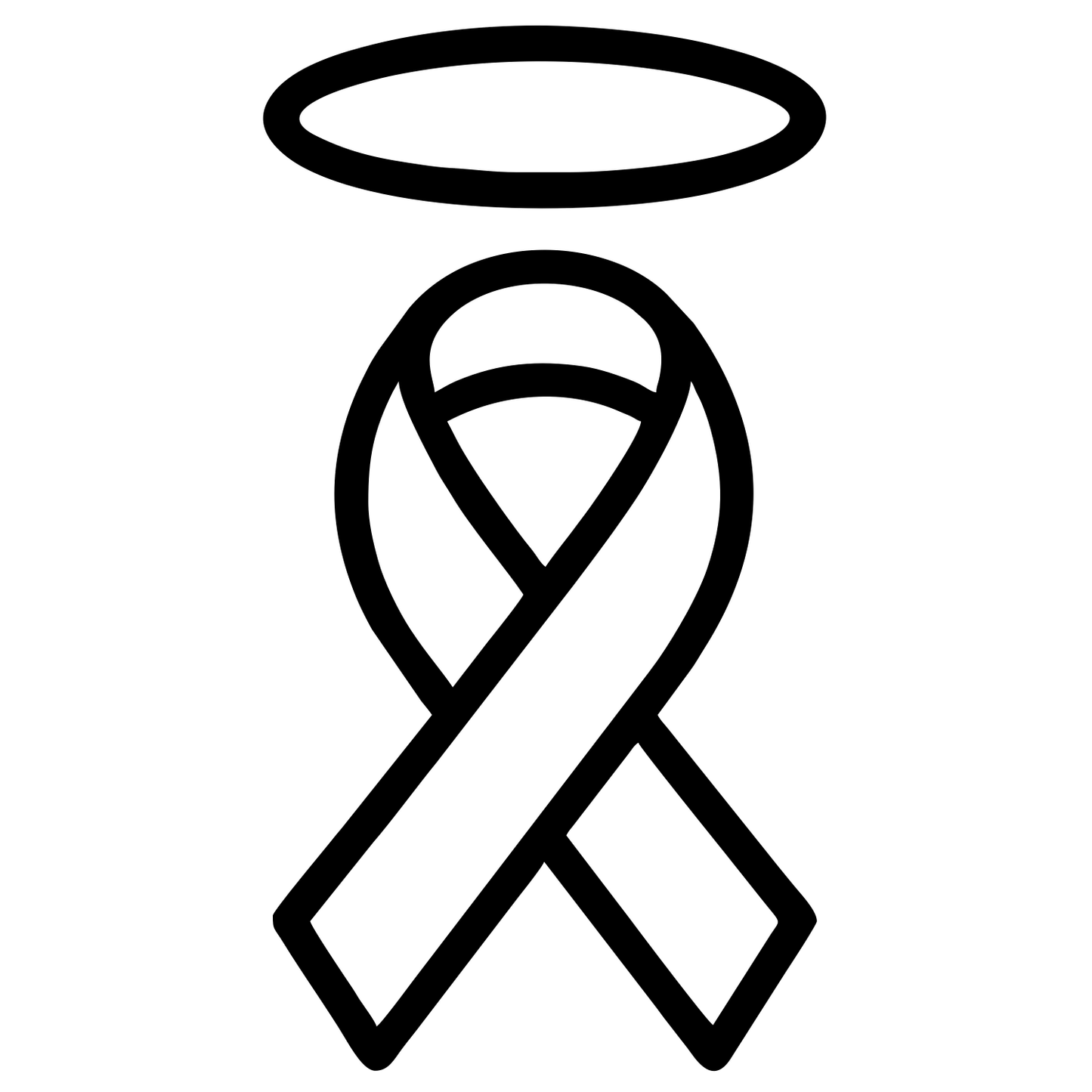 Ribbon with Halo - Digital File - XCS Friendly Digital My Custom Designs PNG