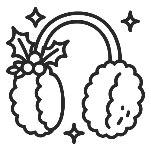 Fuzzy Earmuffs - Digital File - XCS Friendly Digital My Custom Designs PDF