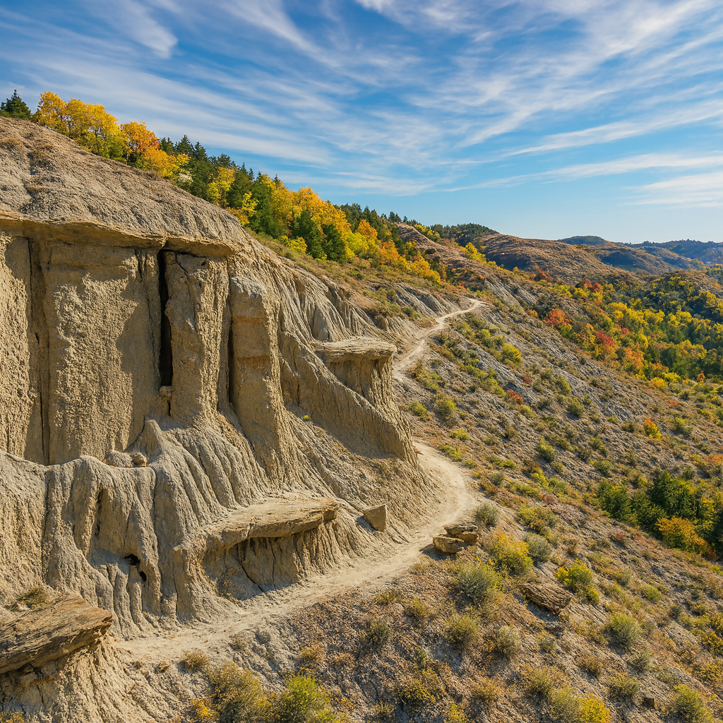 Maah Daah Hey Trail - North Dakota United States - Rendered - Digital File