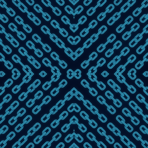 Technology and Digital - Glowing Blockchain Chain-Link Patterns - Pattern - Digital File Digital My Custom Designs PDF