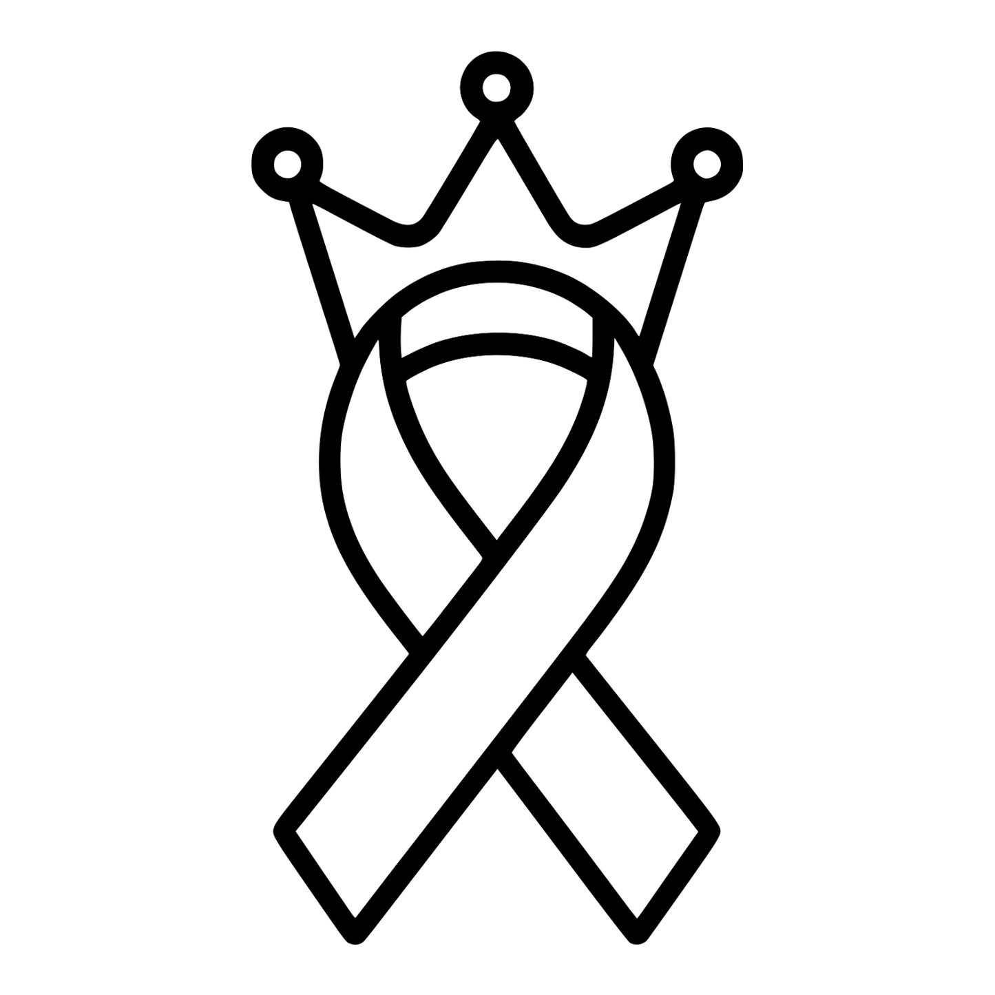 Mental Health Ribbon Crown - Digital File - XCS Friendly Digital My Custom Designs PNG