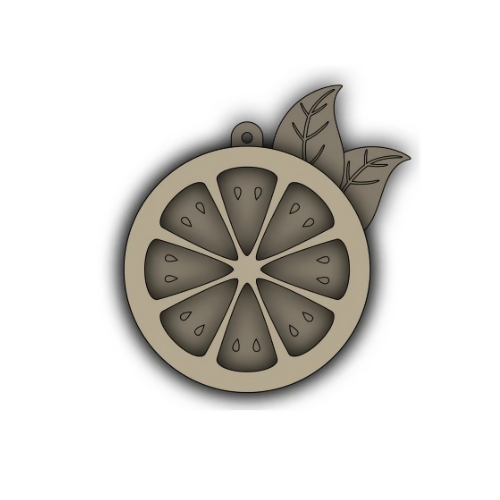 Orange 2 Layer Keychain - Digital File - SVG Digital My Custom Designs SVG