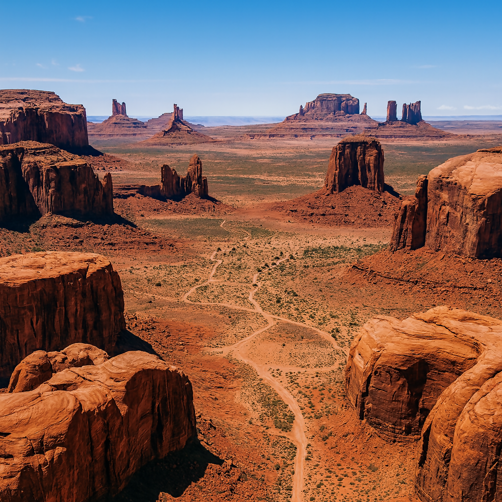 Monument Valley Navajo Tribal Park - Arizona United States - Rendered - Digital File Digital My Custom Designs PDF