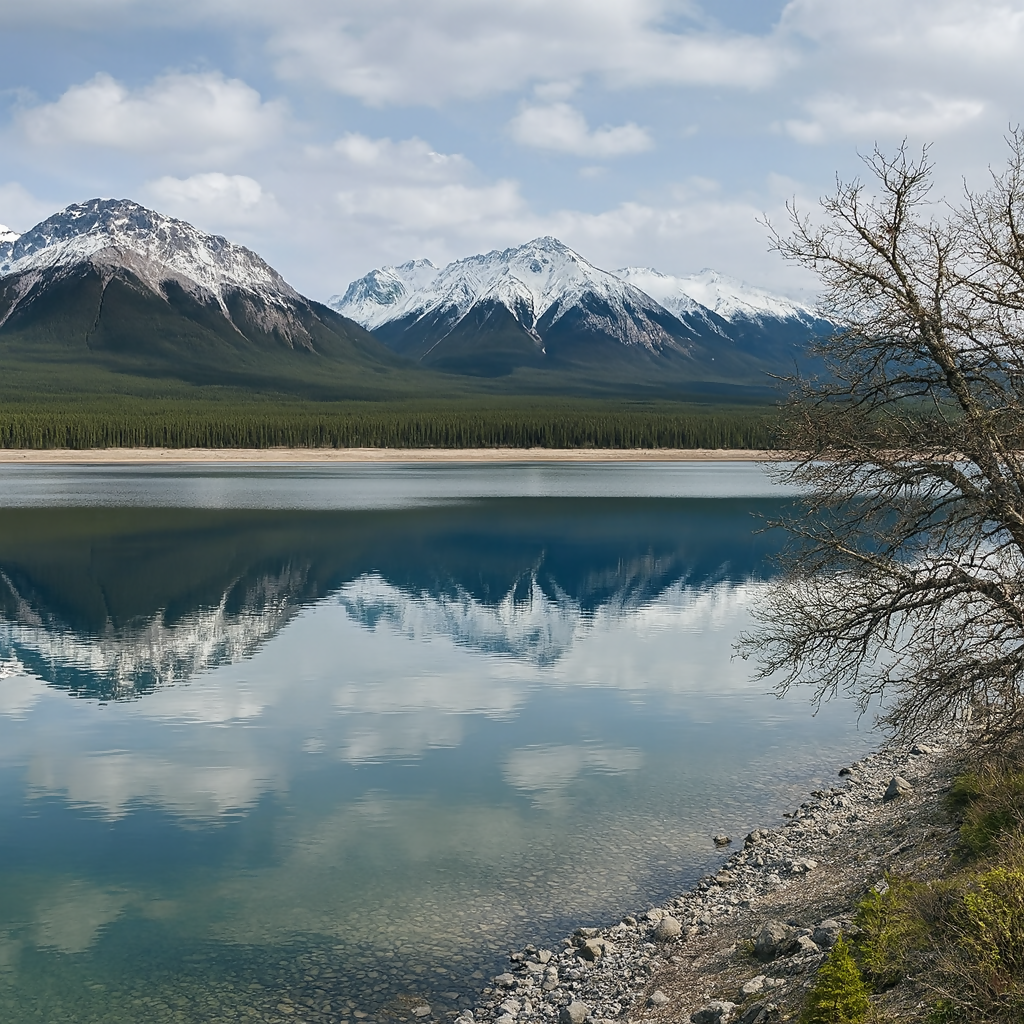 Interlakes Campground - Kananaskis Country - Alberta Canada - Rendered - Digital File Digital My Custom Designs PDF