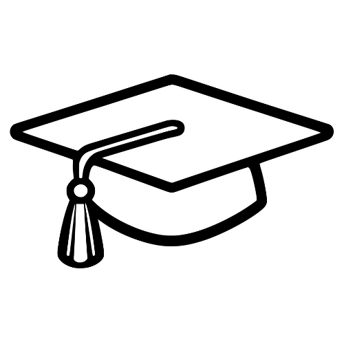Graduation Cap Outline - Digital File - XCS Friendly Digital My Custom Designs PDF