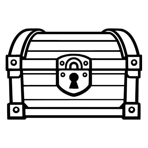 Magic Chest Outline - Vector Graphics - Digital File Digital My Custom Designs PDF