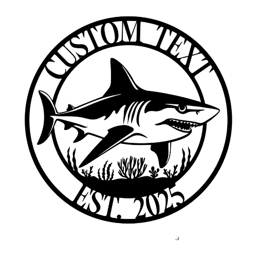 Shark - Custom Wall / Home Decor - Digital File Digital My Custom Designs ZIP File