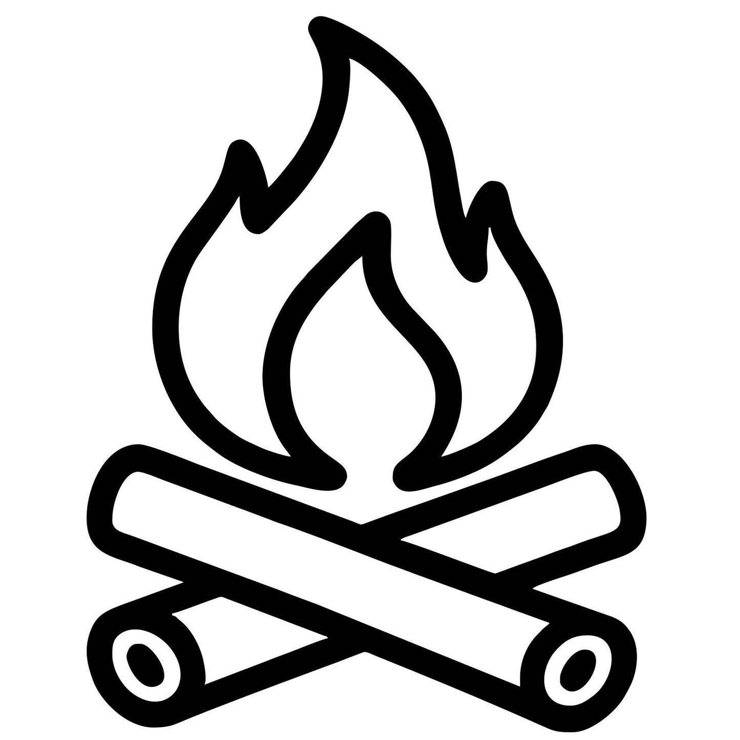 Campfire With Logs - Digital File - XCS Friendly Digital My Custom Designs PNG