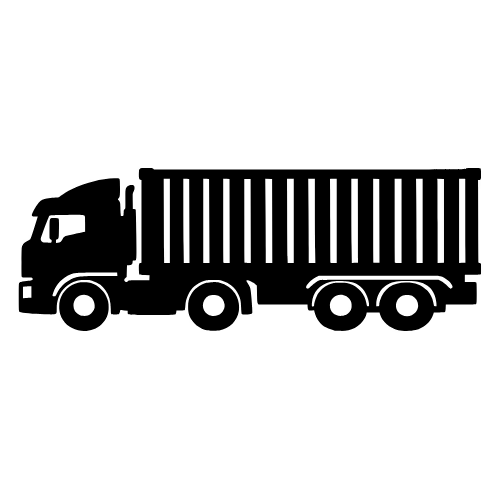 Container Truck Silhouette - Vector Graphics - Digital File Digital My Custom Designs PDF