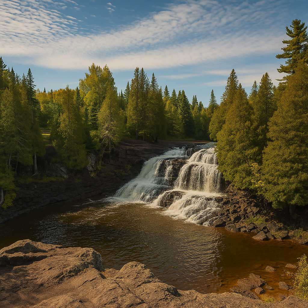 Gooseberry Falls State Park - Minnesota United States - Rendered - Digital File Digital My Custom Designs PDF