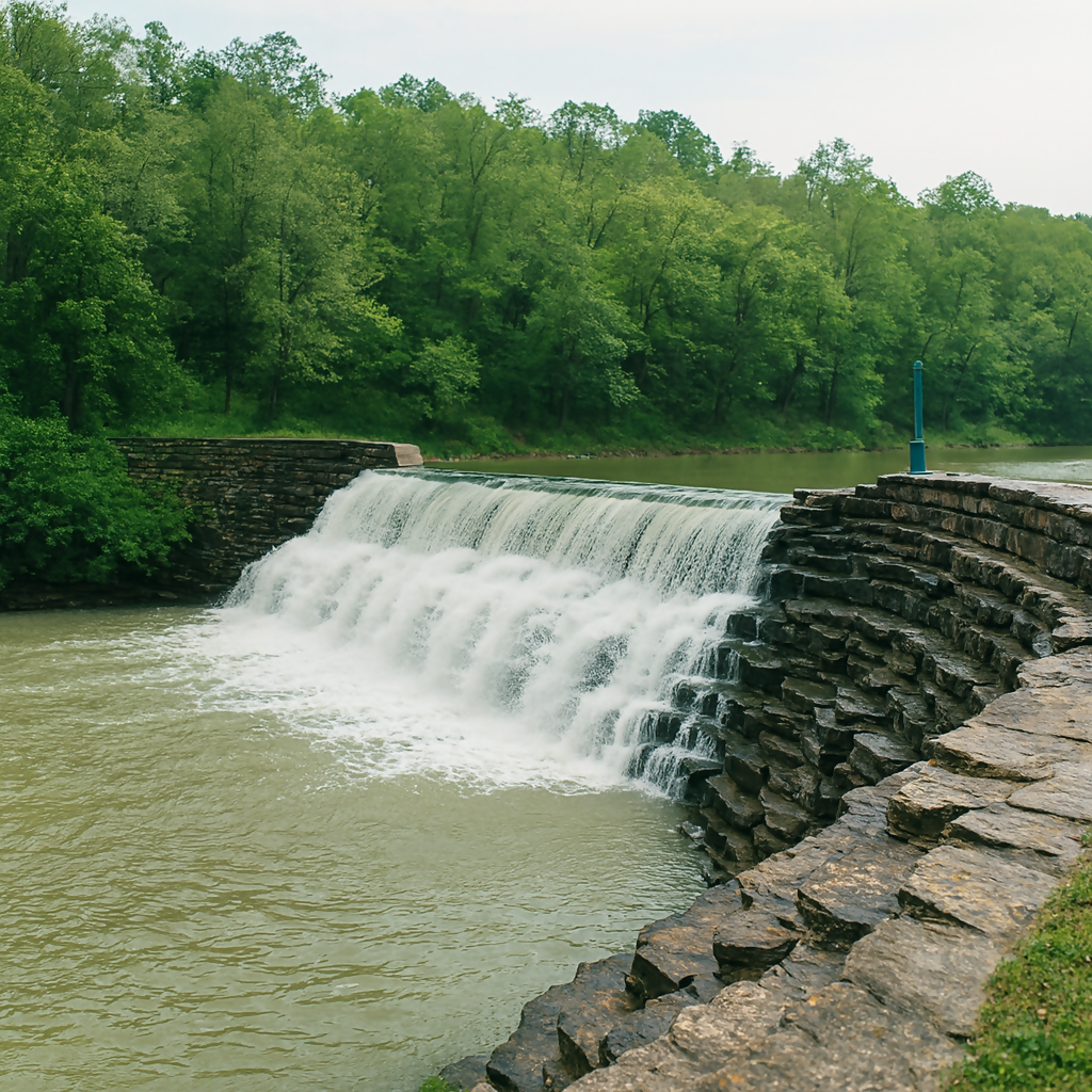 Civilian Conservation Corps (CCC) Dam - Devil's Den State Park - Arkansas United States - Rendered - Digital File Digital My Custom Designs PDF