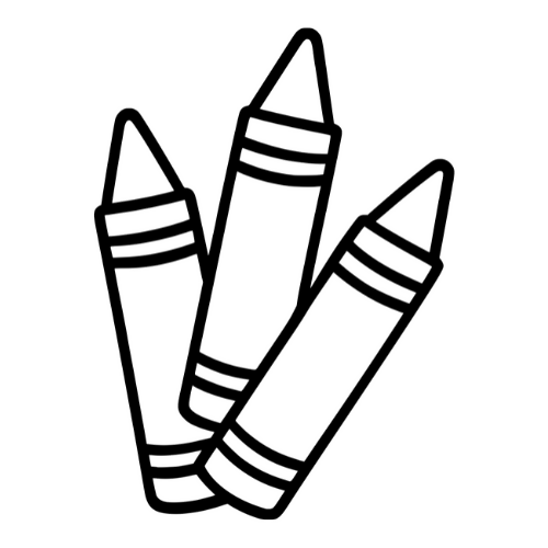 Crayons Sketch - Digital File - XCS Friendly Tumbler My Custom Designs PNG