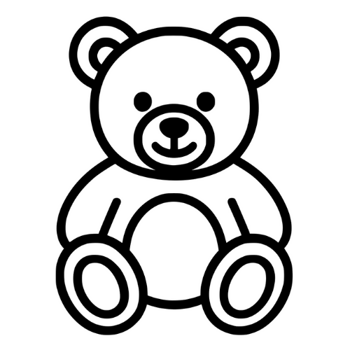 Cartoon Teddy Bear - Digital File - XCS Friendly Tumbler My Custom Designs PNG