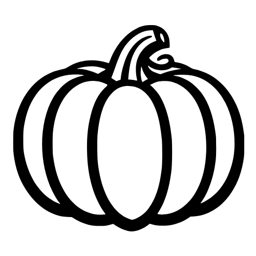 Pumpkin Outline - Vector Graphics - Digital File