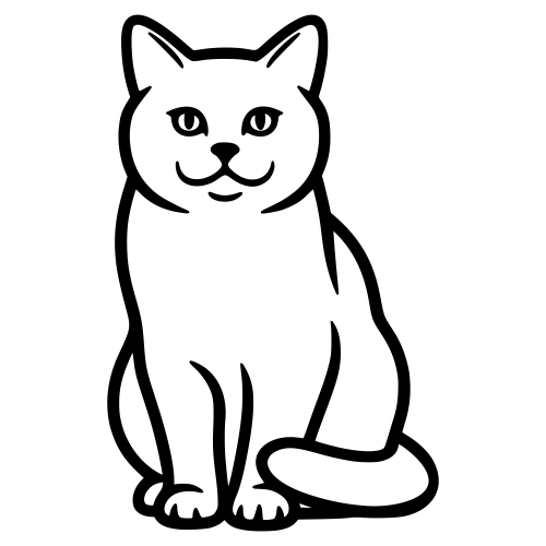British Shorthair Design - Digital File - XCS Friendly Digital My Custom Designs PDF