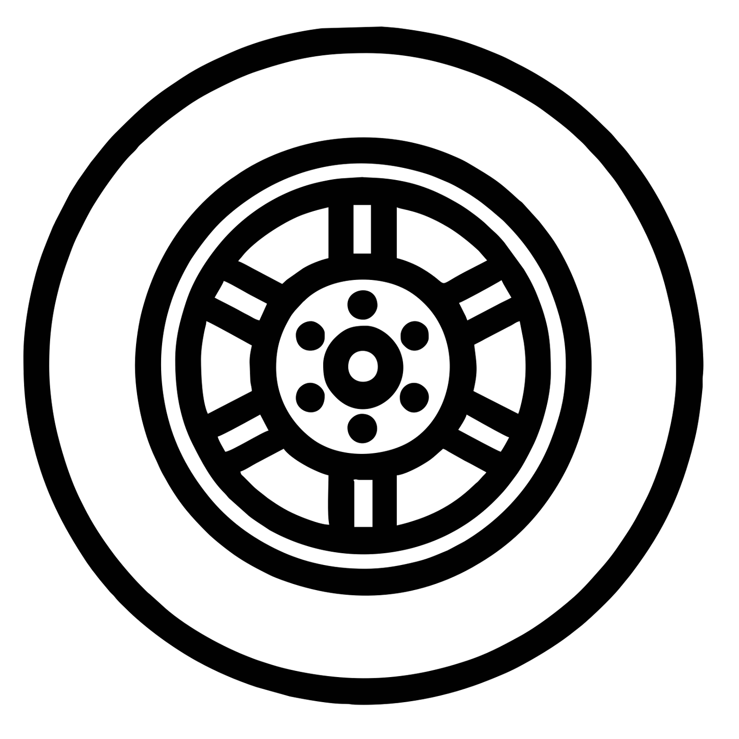 Bus Wheel Outline - Digital File - XCS Friendly Tumbker My Custom Designs PNG