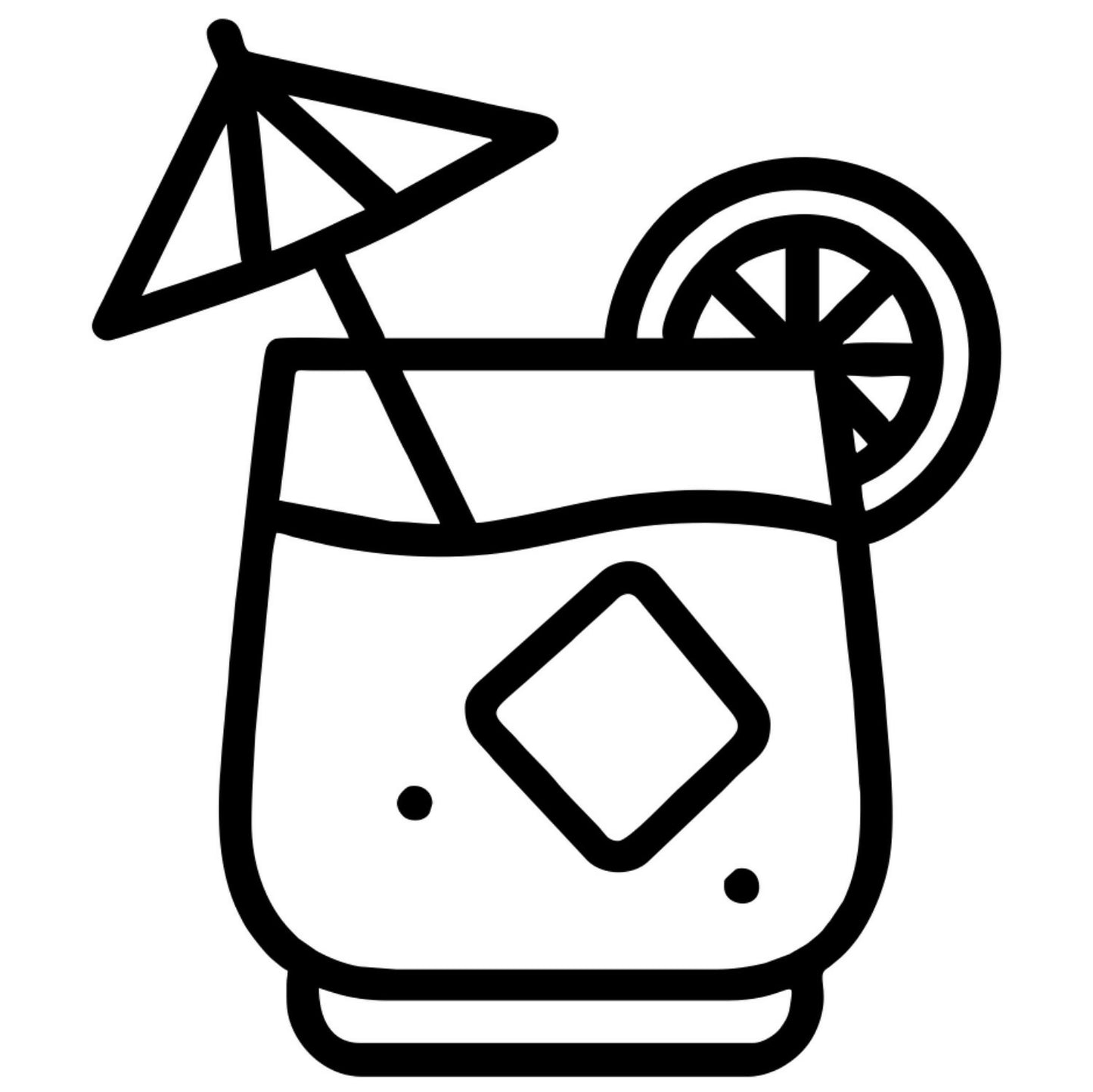 Mai Tai Umbrella Drink - Digital File - XCS Friendly Tumbler My Custom Designs PNG