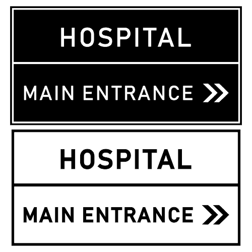 Hospital Entrance Sign - Digital File - XCS Friendly Digital My Custom Designs PDF