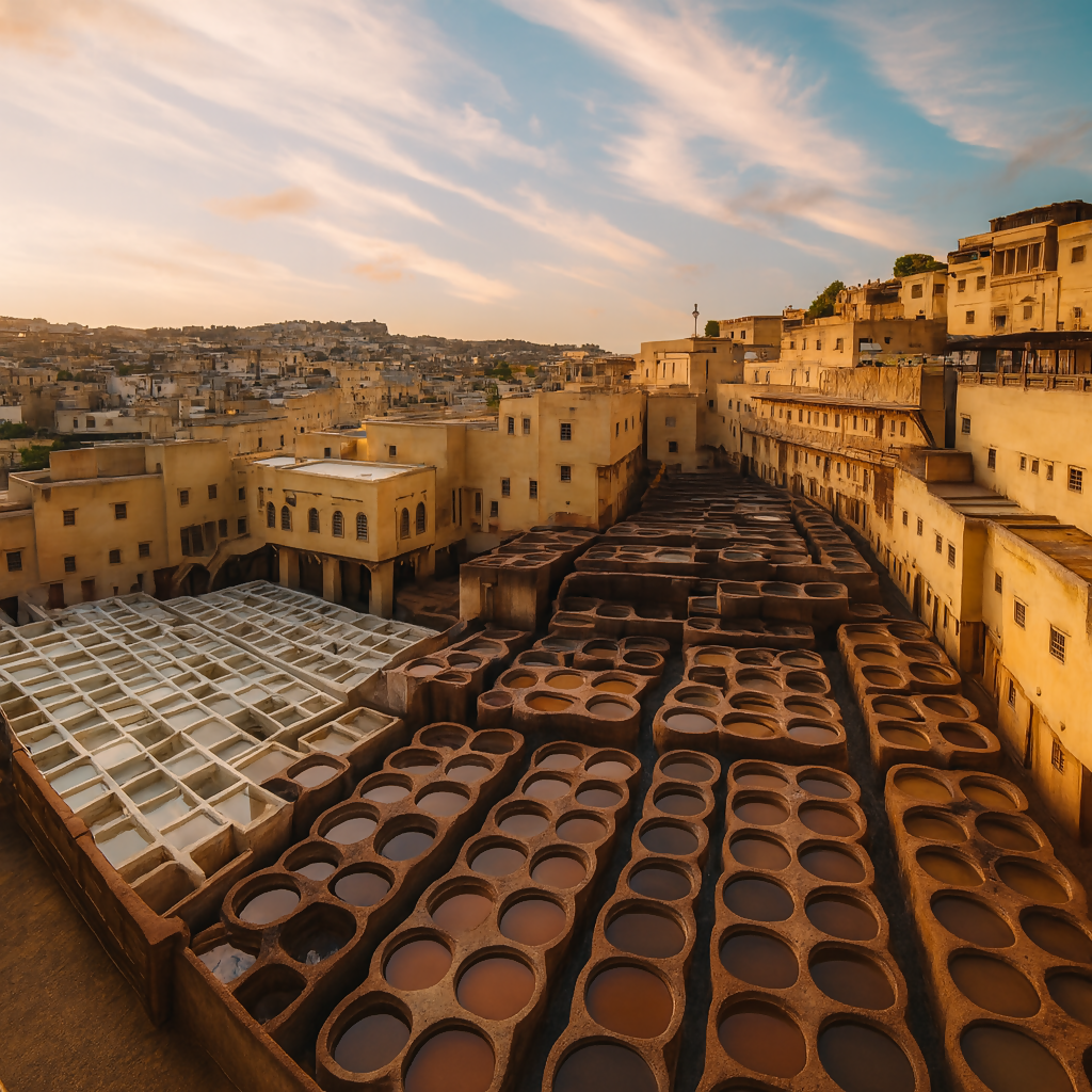 Chouara Tannery - Fes Morocco - Africa - Rendered - Digital File Digital My Custom Designs PDF