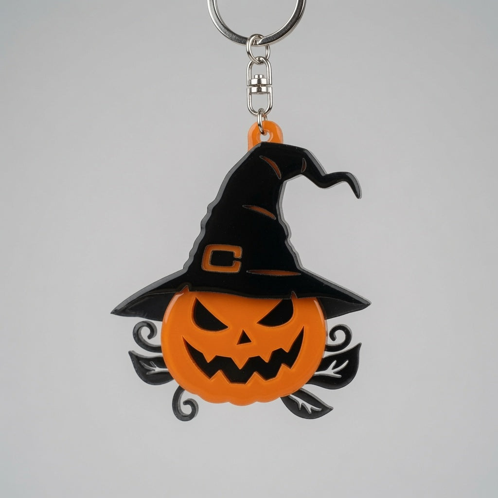 Witch Pumpkin Layered - Keychain / Earrings - Digital File - SVG - Digital