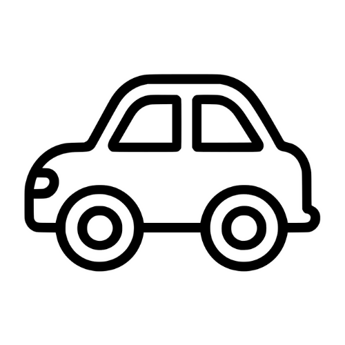 Toy Car Outline - Digital File - XCS Friendly Tumbler My Custom Designs PNG