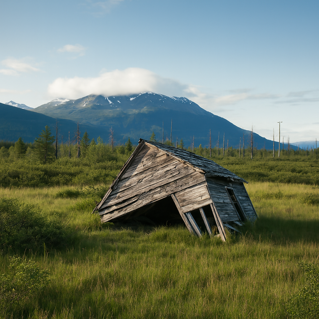Portage Ghost Town - Alaska United States - Rendered - Digital File Digital My Custom Designs PDF