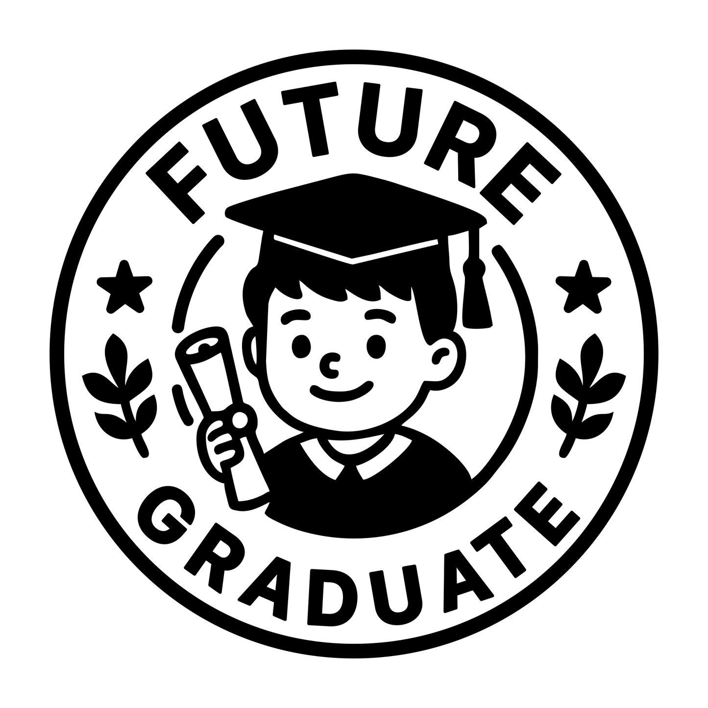 Future Graduate Badge - Digital File - XCS Friendly Tuumbler My Custom Designs PNG