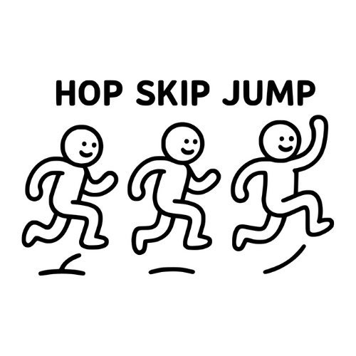 Funny Hop Skip Jump - Digital File - XCS Friendly Tumbler My Custom Designs PNG