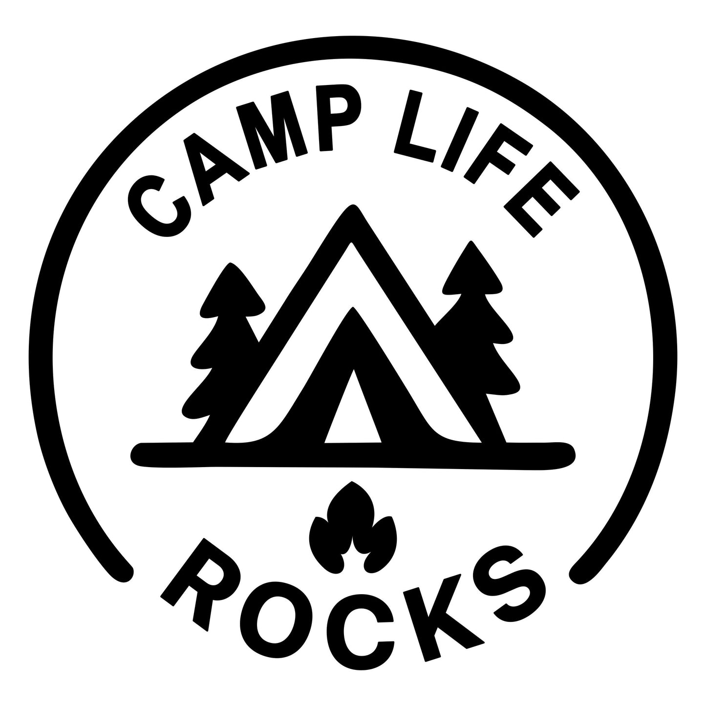 Camp Life Rocks - Digital File - XCS Friendly Digital My Custom Designs PNG