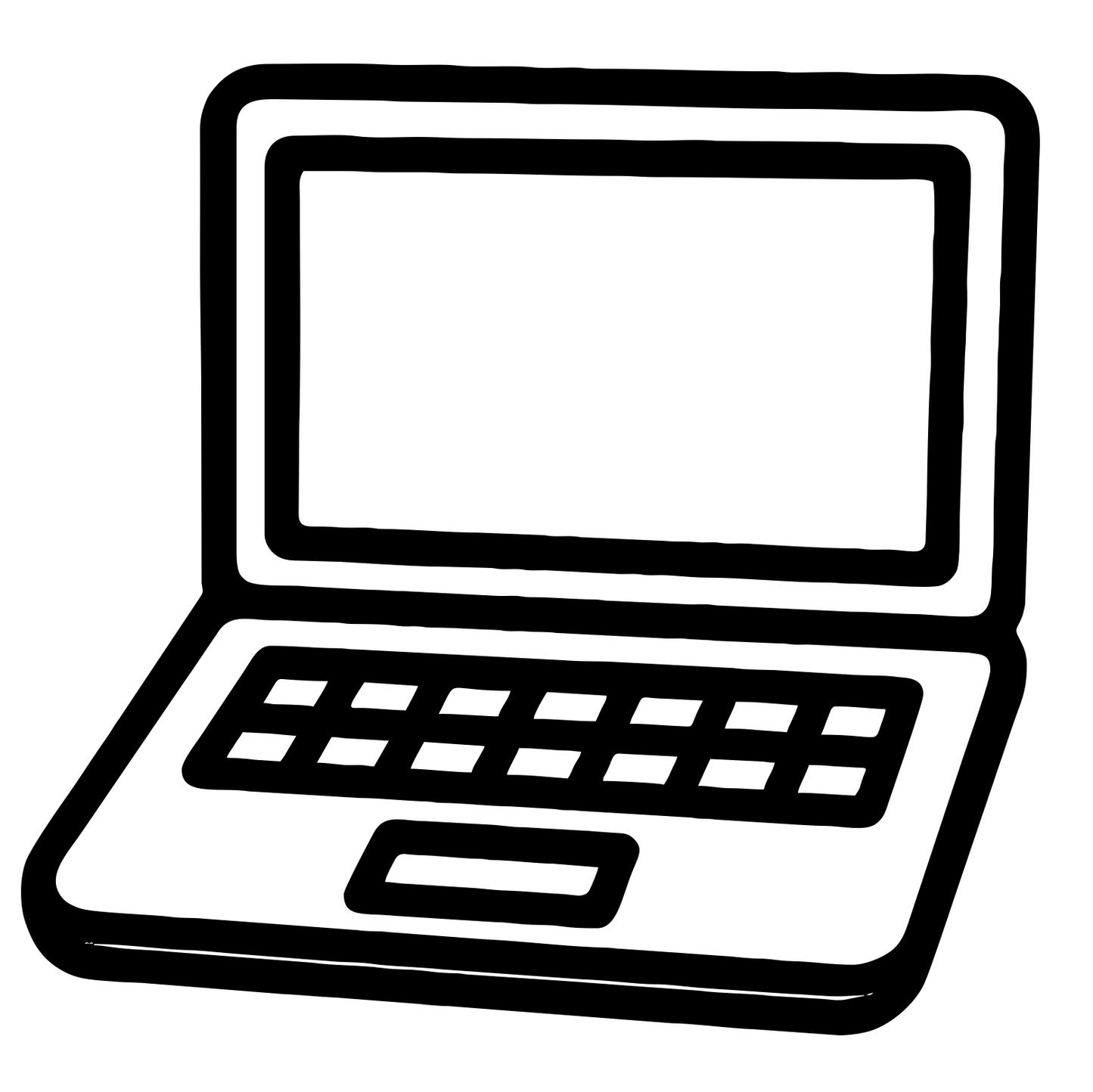 Laptop Cartoon - Digital File - XCS Friendly Tumbler My Custom Designs PNG