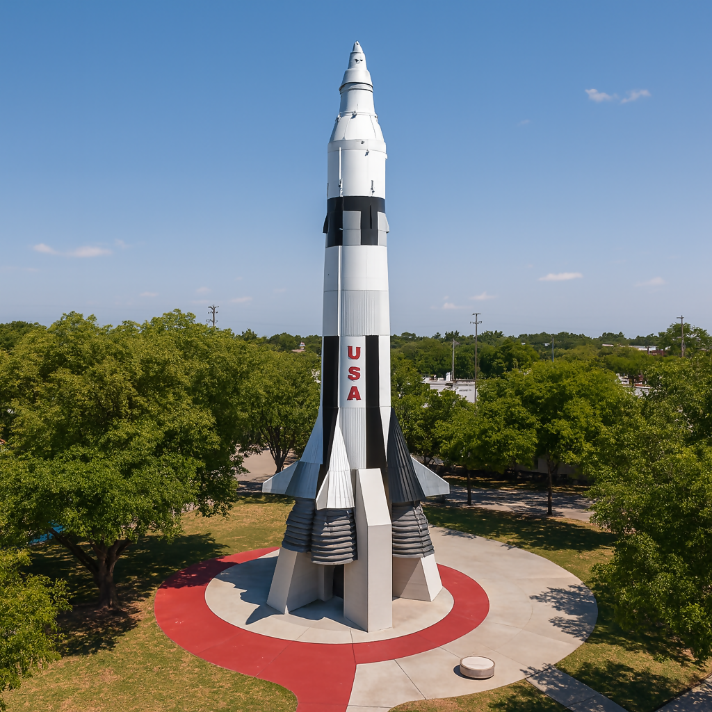 Saturn V Rocket - Huntsville U.S. Space & Rocket Center - Alabama United States - Rendered - Digital File Digital My Custom Designs PDF
