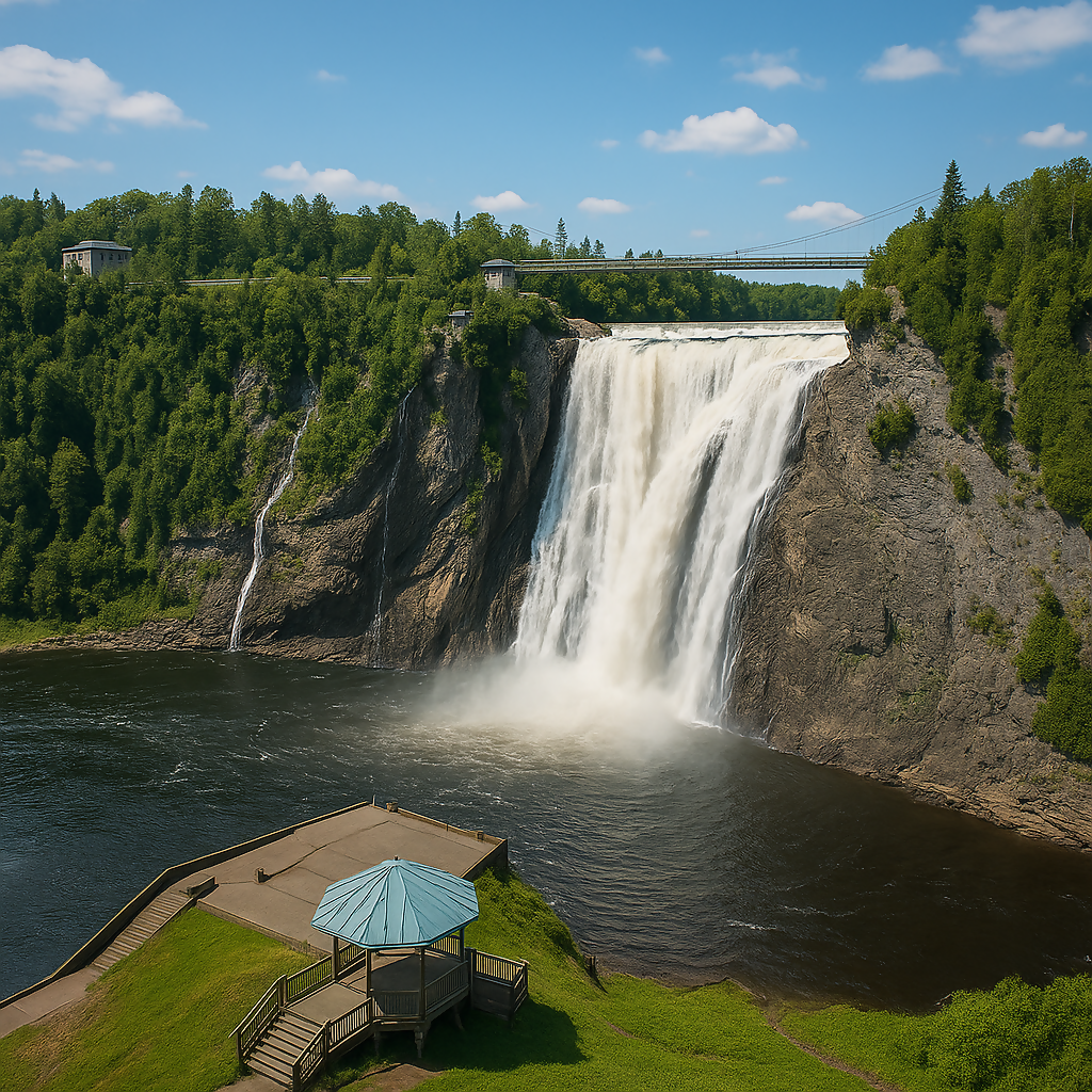 Montmorency Falls - Montmorency River - Quebec Canada - Rendered - Digital File Digital My Custom Designs PDF