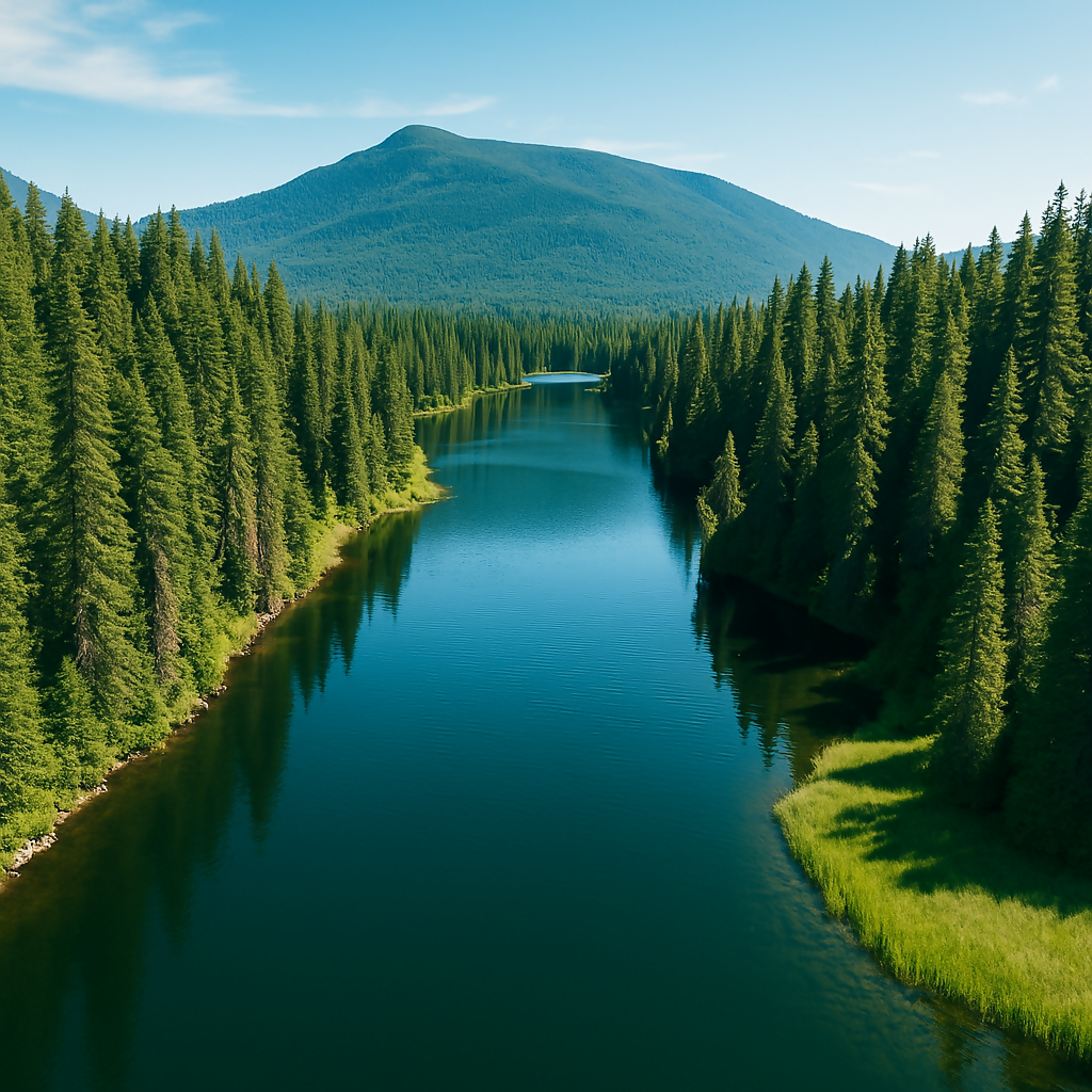 Thorofare - Priest Lake - Idaho United States - Rendered - Digital file Digital My Custom Designs PDF